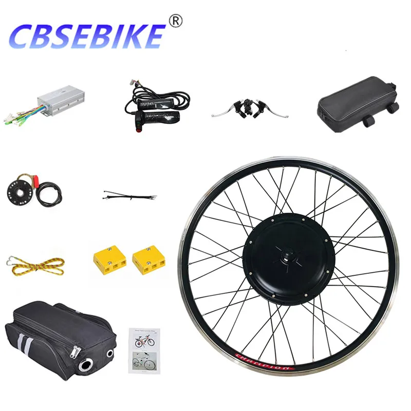 Flash Deal CBSEBIKE Ebike Front Wheel Kit High Speed Conversion  36v250w 36v500w 48v500w 48v1000w 20Inch   Hub Motor 4