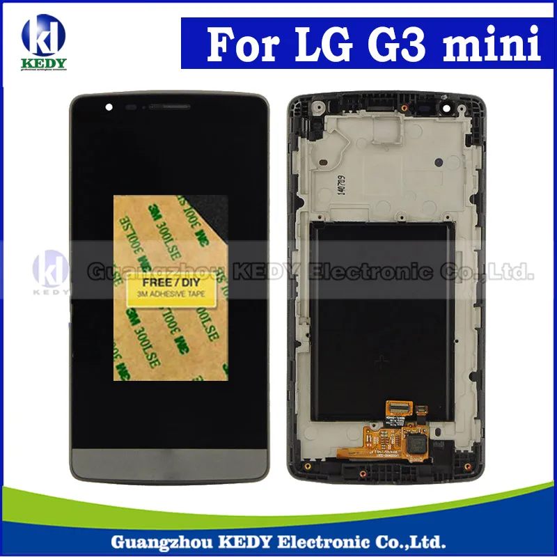 

1pcs 100% high quality For LG G3 Mini D722 D722K D722V LCD+Touch screen+Frame Digitizer Assembly for lg phone repair
