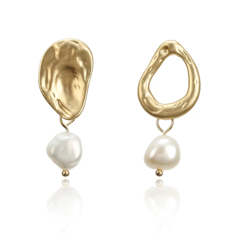 

Irregular Freshwater Pearl Shell Drop Earring 2019 Dissymmentry Long Tassel Pendant Dangle Earrings 2019 For Women