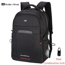 Svvisssvver мужской многофункциональный USB зарядка Модный Бизнес Повседневный туристический Противоугонный водонепроницаемый 15,6 дюймовый ноутбук мужской рюкзак