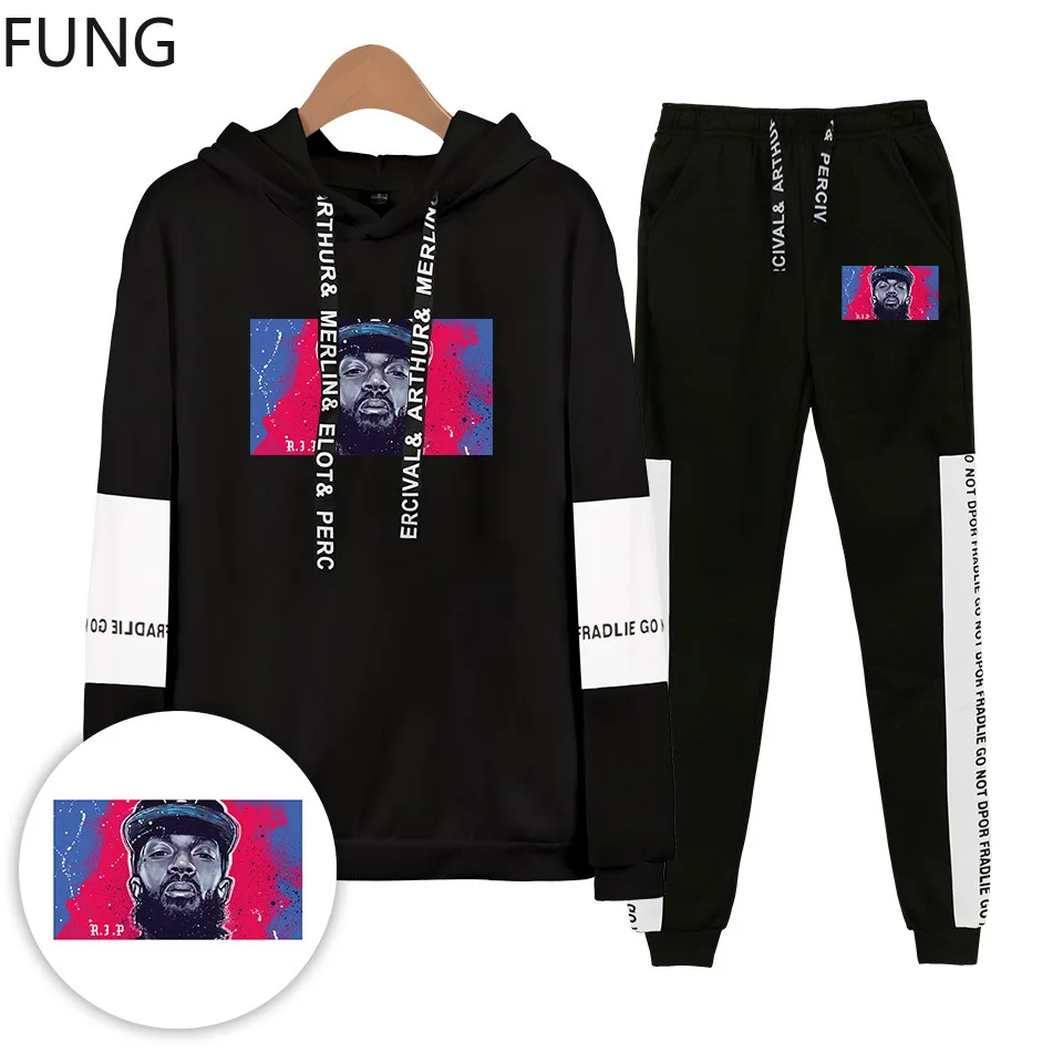 Nipsey Hussle Men/Woman Hoodies Sweatshirts and Sweatpants Hot Sale Rapper Casual Hip Hot Two Piece Set Hooded men sweatsuits Nipsey Hussle Men/Woman Hoodies Sweatshirts and Sweatpants Hot Sale Rapper Casual Hip Hot Two Piece Set Hooded men sweatsuits