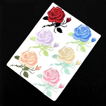 

Embroidery Cloth with Cheongsam Decorative Accessories Back Glue Patch Manufacturer Direct Sale Overcoat Repair Subsidy Stamp