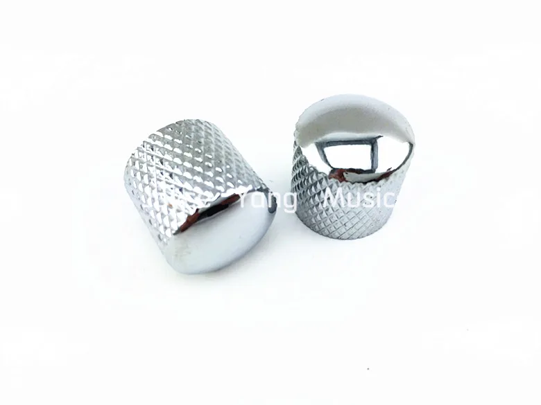 

1 Set of 2pcs Niko Chrome Metal Dome Electric Guitar Knobs For Fender Tele&Jass Bass PB Free Shipping