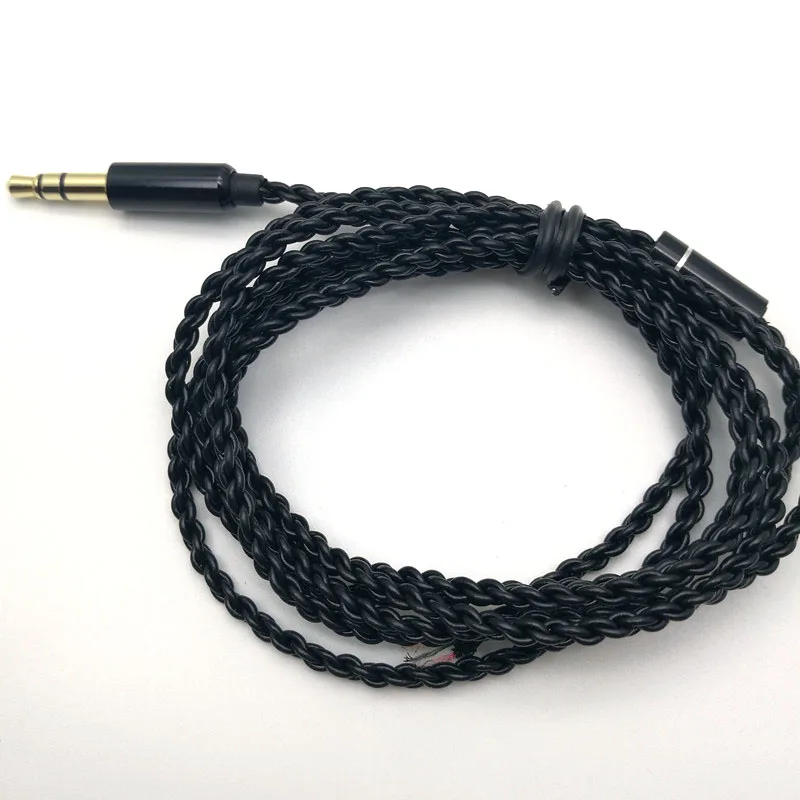 DIY ie800 кабель для наушников один кристалл медные провода 14 ядро X4 высококлассный