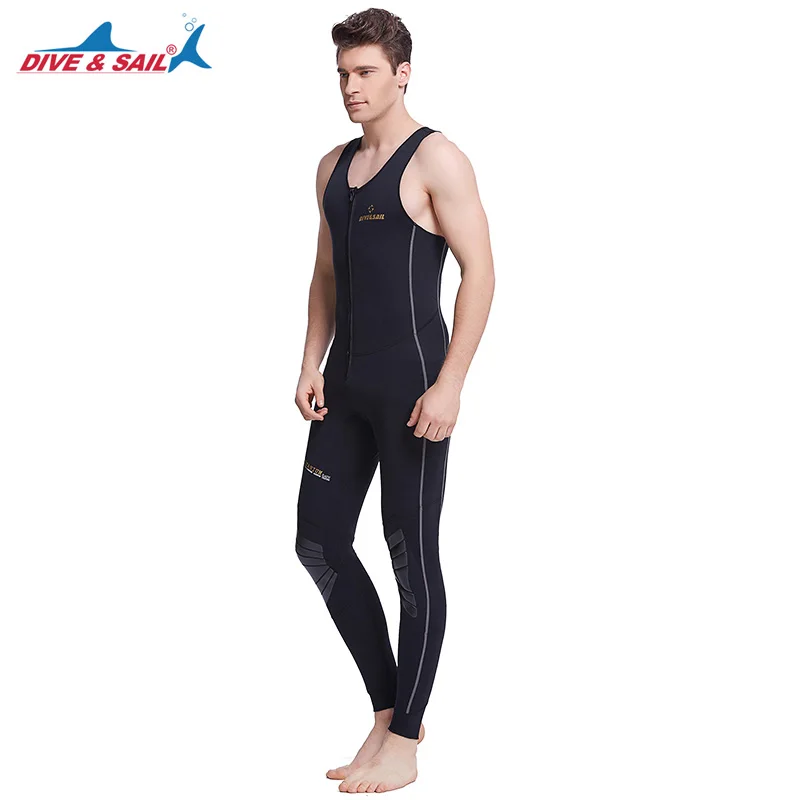 DIVE&SAIL 1mm One Piece Men Neoprene Diving Wetsuit Sleeveless rash
