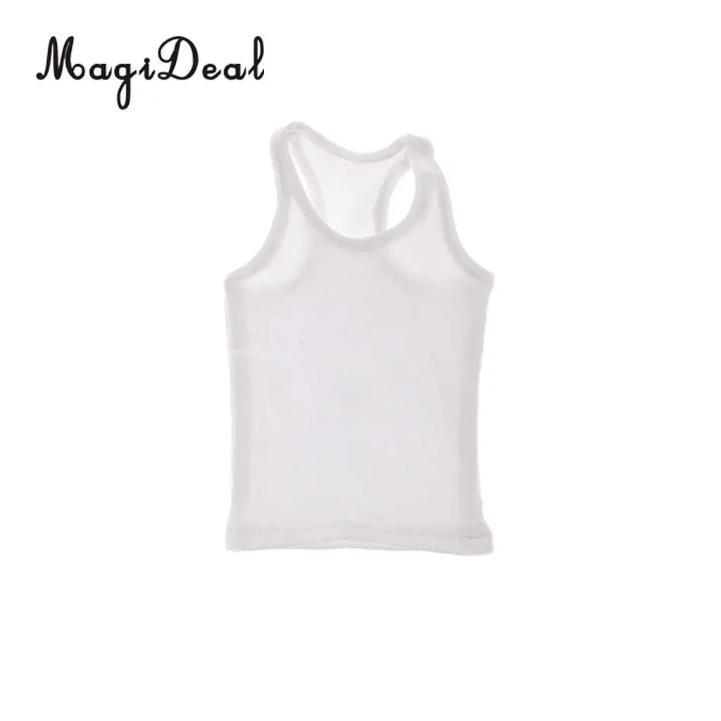 MagiDeal 1/6 Scale White Cotton Vest&Underwear Clothes for   Side Show 12 Inch Male Action Figure Body Model Dolls Acce
