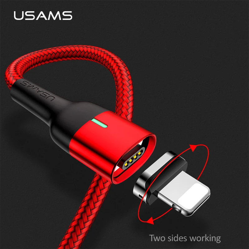 

Magnetic Cable for iPhone 6 7 8 X XR XS Max Charging USB Cable,USAMS Magnet phone cable for iPhone Fast charging cord