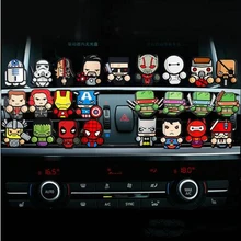 Освежитель воздуха с героями мультфильмов, автомобильный парфюм, на выходе, с зажимом, Дэдпул, Звездные войны, Марвел, авто, твердый аромат, кондиционер для автомобиля, Стайлинг