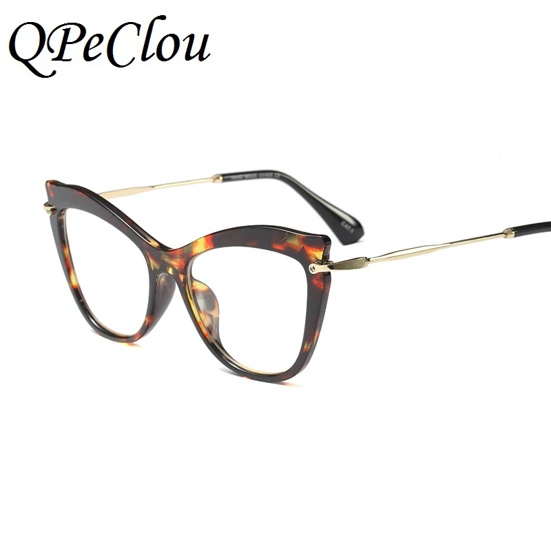 QPeClou, винтажные очки с прозрачными линзами, женские модные брендовые очки, оправа для девушек,, новая оправа для очков, женские очки, UV400