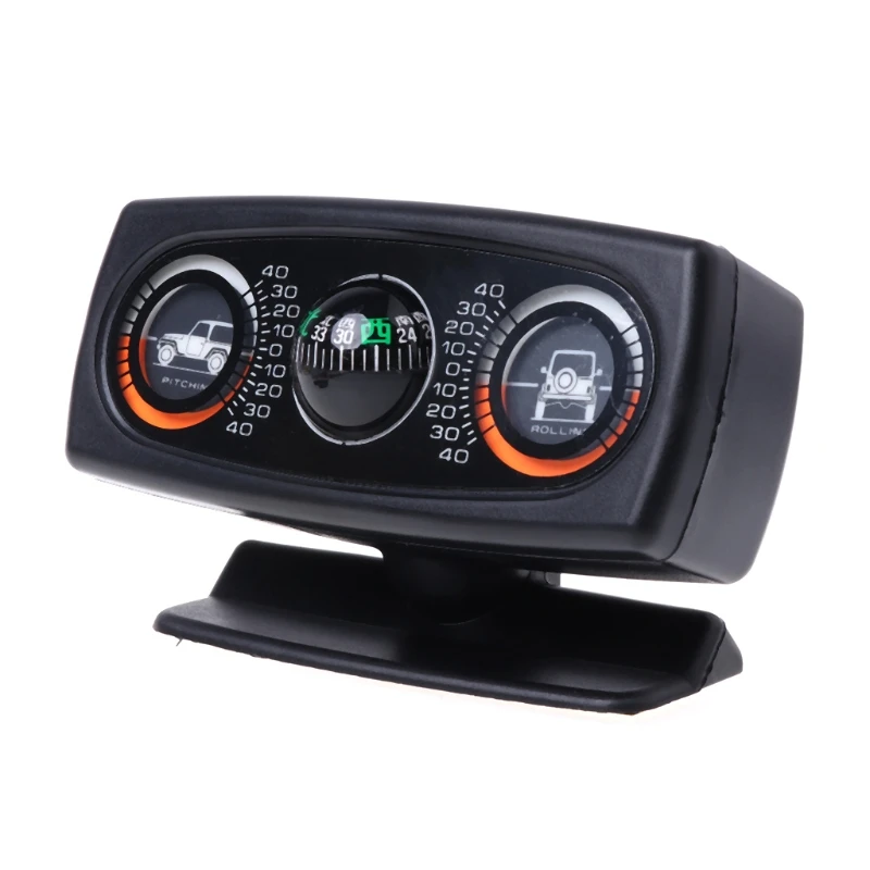 

Car-styling 3 In 1 Car Compass Inclinometer Angle Slope Level Meter Finder Gradient Balancer drosphipping