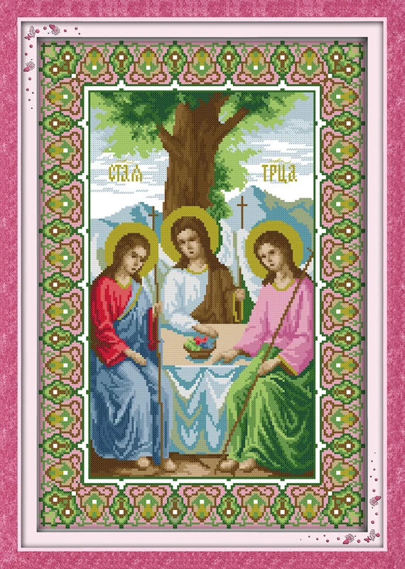 Joy Sunday religion рукоделие R291(1)(2)(3) R417(4) 14CT11CT Счетный и штампованный домашний декор религия вера наборы для вышивки крестом