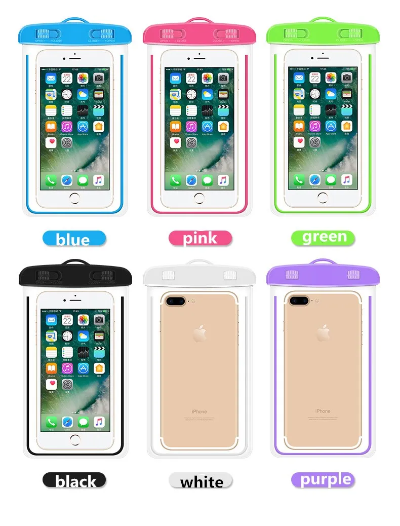 

Universal Waterproof Mobile Phone bag For iPhone X XS MAX 6S 5 Cover Pouch Bag Cases For iPhone XR 7 8 6S 6 Plus Full Cover Case