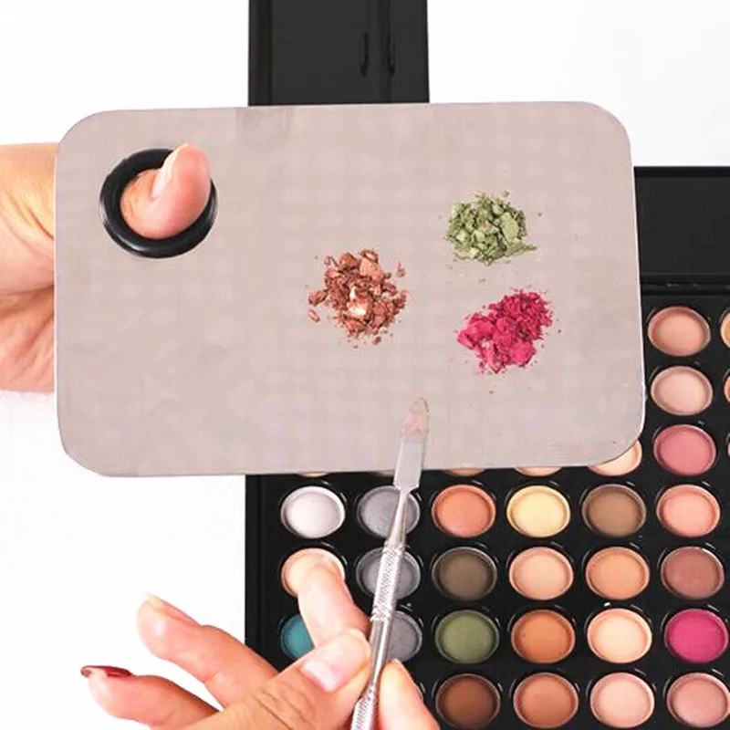 Palette Clear Acrylic Nail Art Makeup Polish Gel Foundation Eyeshadow Mixing Spatula Stainless Steel Rod Manicure Set Tool (11)