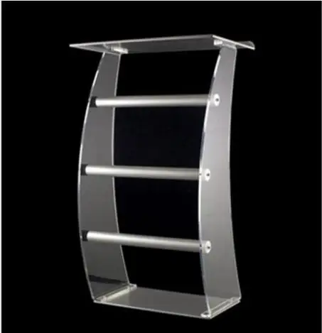 

Custom Wholesale Church Lectern Free Shiping High Quality Modern Design Unique Acrylic Pulpit Lectern Podium Classroom Lectern