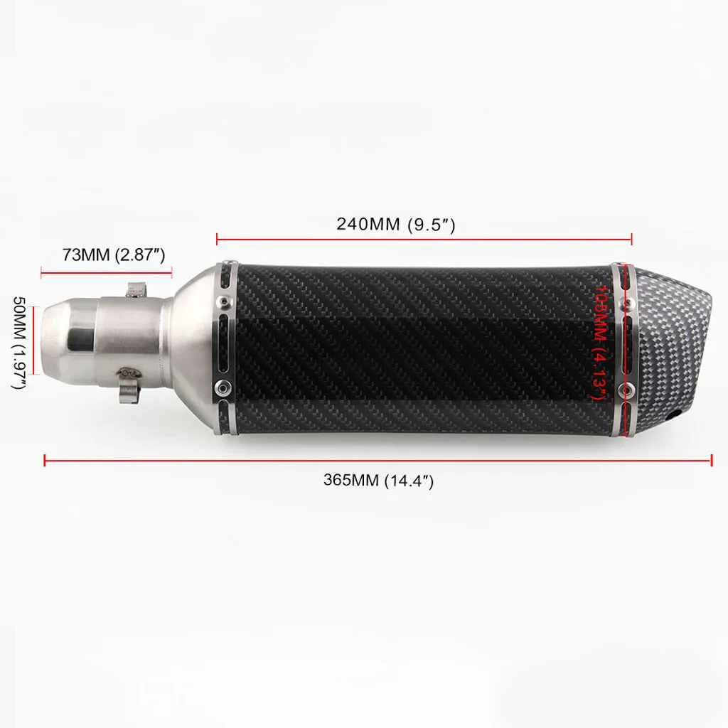 1 х выхлопная труба для мотоцикла, универсальная выхлопная труба для мотоцикла, выхлопная труба глушителя с слипоны, выхлопная труба 38~ 51 мм# G35