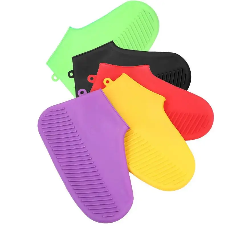 1 пара водонепроницаемых силиконовых туфель многоразовые непромокаемые Нескользящие моющиеся одежда унисекс устойчивые к вторичной