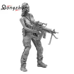 Dongzhur 1/35 женский солдат печать Commando маленькая Роза Лаура серии пулеметчик модные креативные подарки для мальчиков DJJ-07