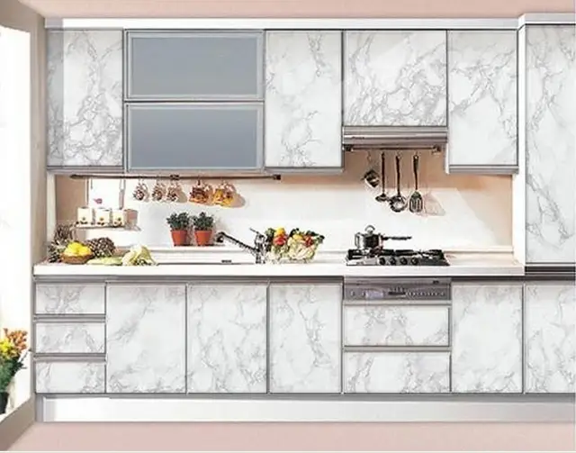 Wallpaper Over Kitchen Cabinets Wallpaper Over Kitchen Cabinets