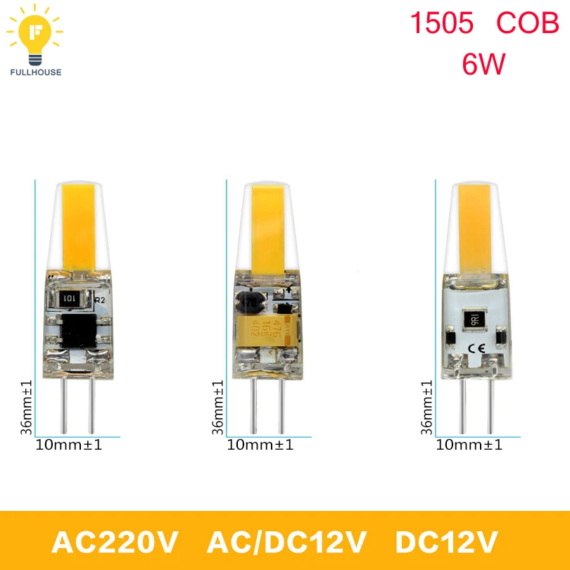 G4 G9 E14 Светодиодный светильник лампочка тусклая AC DC 12 V 220 6 W 9 COB светодиодный