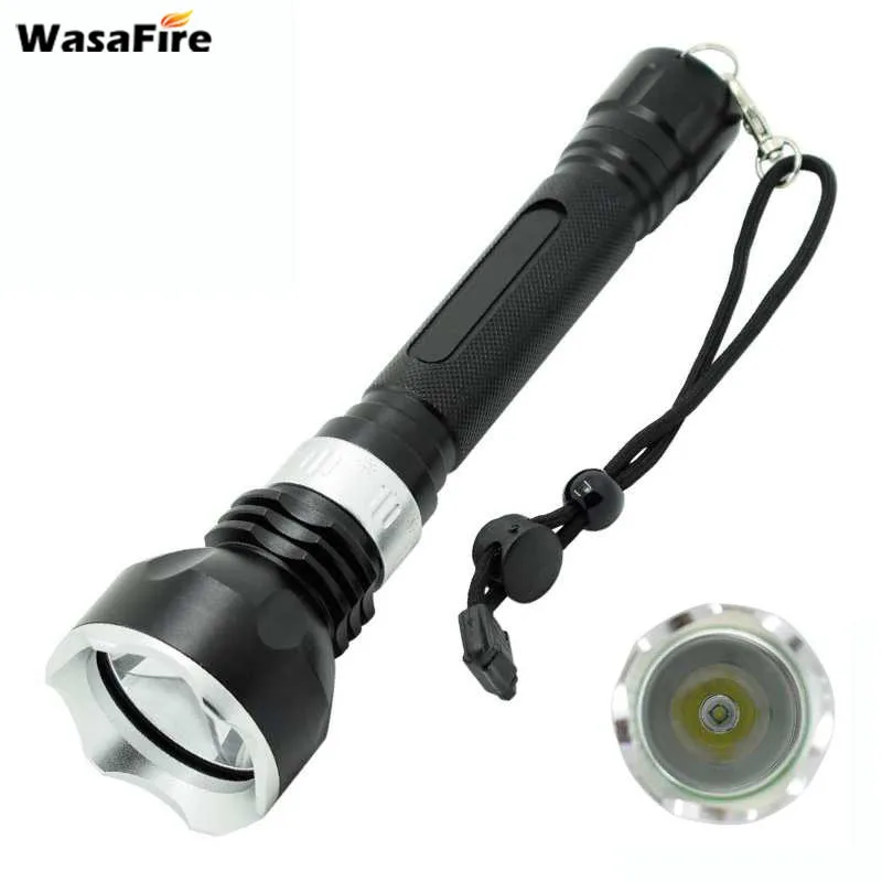 

XM-L T6 LED Underwater Lanterna Scuba Diving Flashlight 5 Modes 2000 Lumen Dive Torch With 18650 Battery + Charger for Hunting