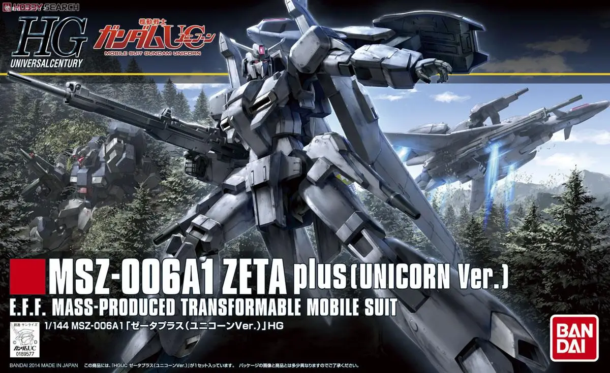 Bandai Gundam HGUC 1/144 зет плюс Единорог Ver мобильный костюм сборки модель Наборы фигурки