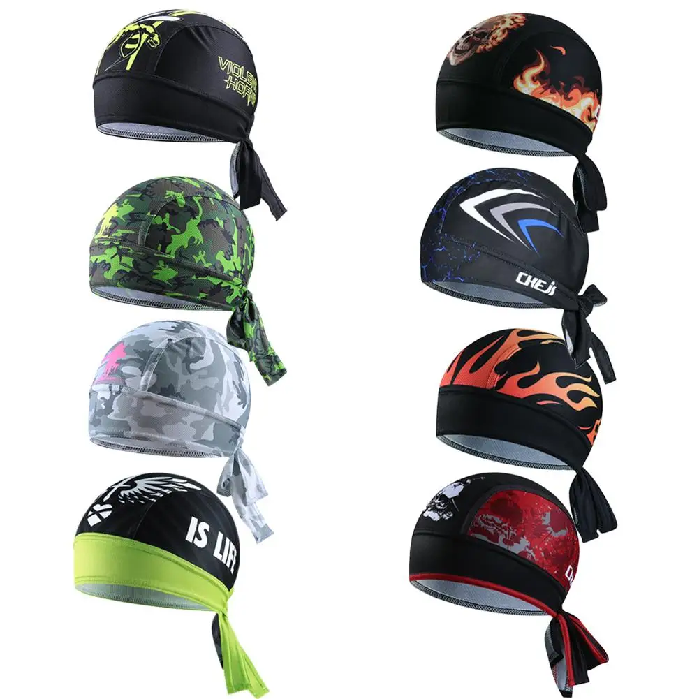 

Promotion New Personalized Bike Bicycle Hat Cycling Cap Running Bandana Headband Pirate Beanie Headwear For Men