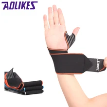1 шт. наручные Тяжелая атлетика спортивные перчатки для спортзала обертывание ремень безопасности фитнес Баскетбол карпальный туннель волейбол Поддержка большого пальца HBK117