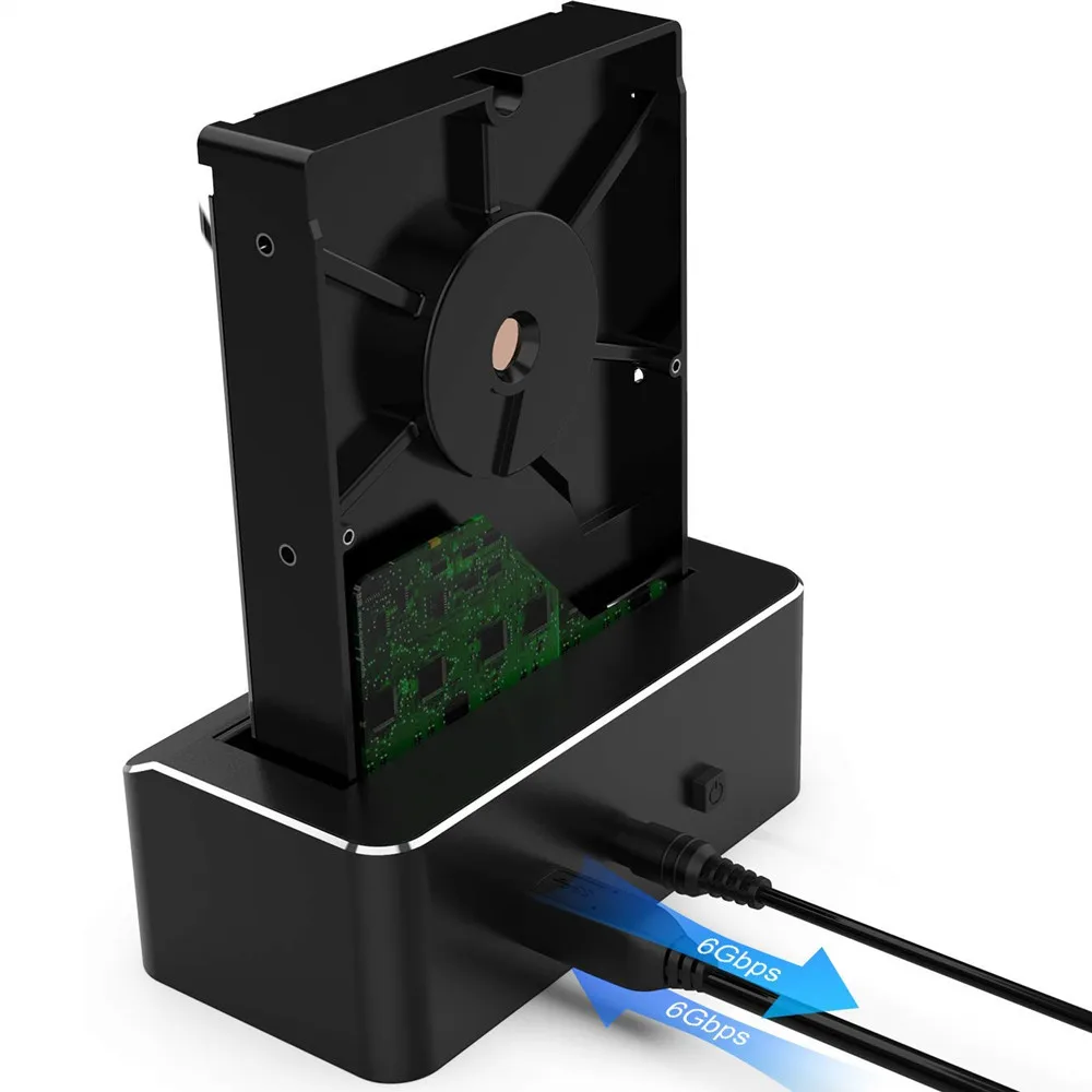 Док станция для внешнего жесткого диска с USB 3 0 на SATA без инструмента 2 портами
