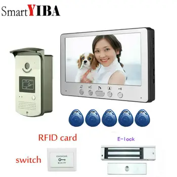 

SmartYIBA 7" Color Video Door Phone Doorbell Video Intercom Doorphone IR Night Vision Camera Monitor Kit for Home Security