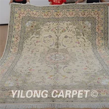 Yilong 8'x10' Vantage Восточный ковер бежевый шерстяной изысканный ковер шерстяной турецкие ковры ручной работы(1306