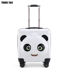 Travel tale панда ручной клади маленькая тележка для путешествий багаж на ролликах для детей