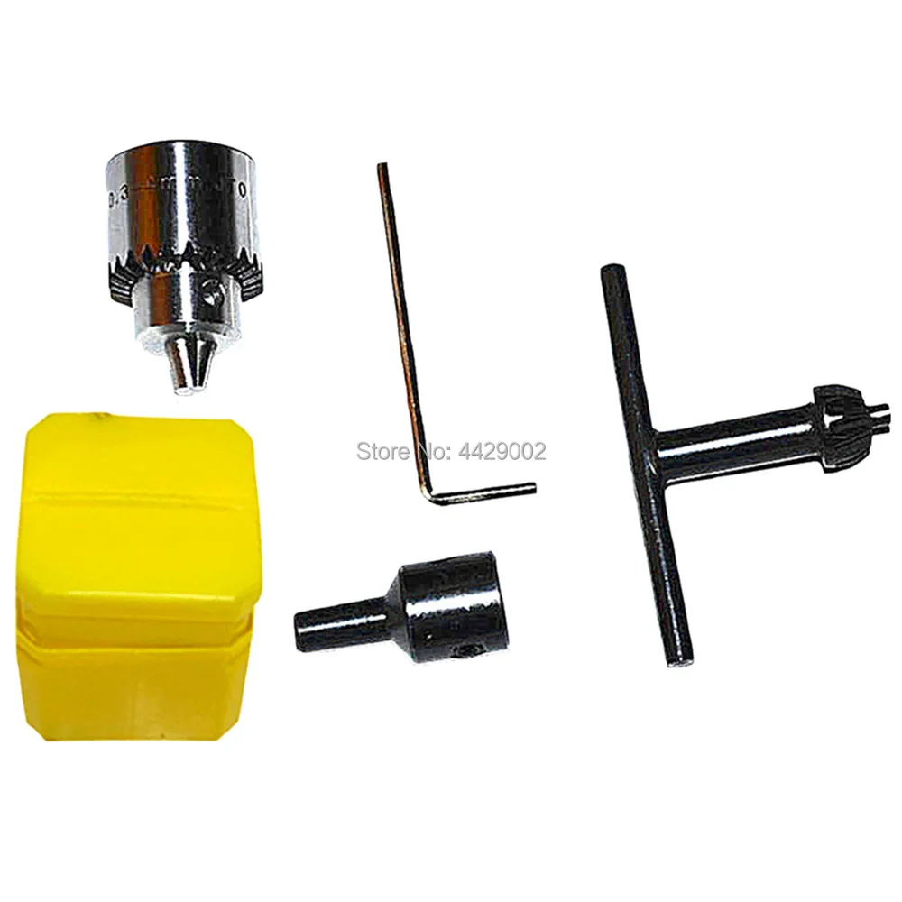 

Mini Micro Electric Drill Chuck 0.3-4mm JT0 Taper Mount 5mm Motor Shaft Connector Connection Rod Connect Chuck Key Drill Key