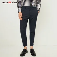 Jack Jones мужские хлопковые повседневные брюки для отдыха бизнес девять минут брюки мужские офисные брюки | 218314513