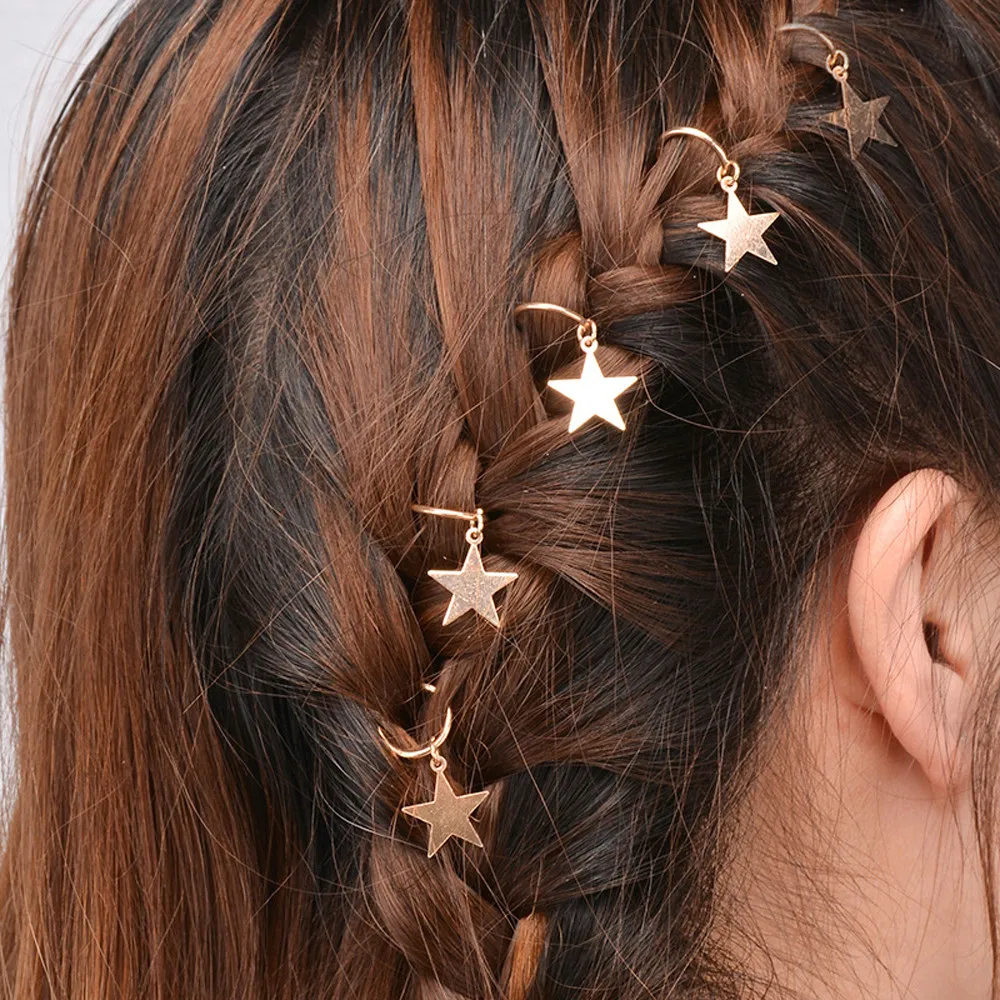 

Women Fashion 5PC Shell Hair Clip Headpiece Hairpins Twist Coils Wedding Prom Crystal Pearl Hair Clips Hair Accessories#20.15