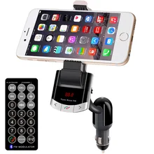 Универсальный автомобильный Bluetooth Handsfree fm-передатчик Bluetooth автомобильный комплект MP3-плеер Автомобильное зарядное устройство Держатель для телефона для iPhone Samsuag