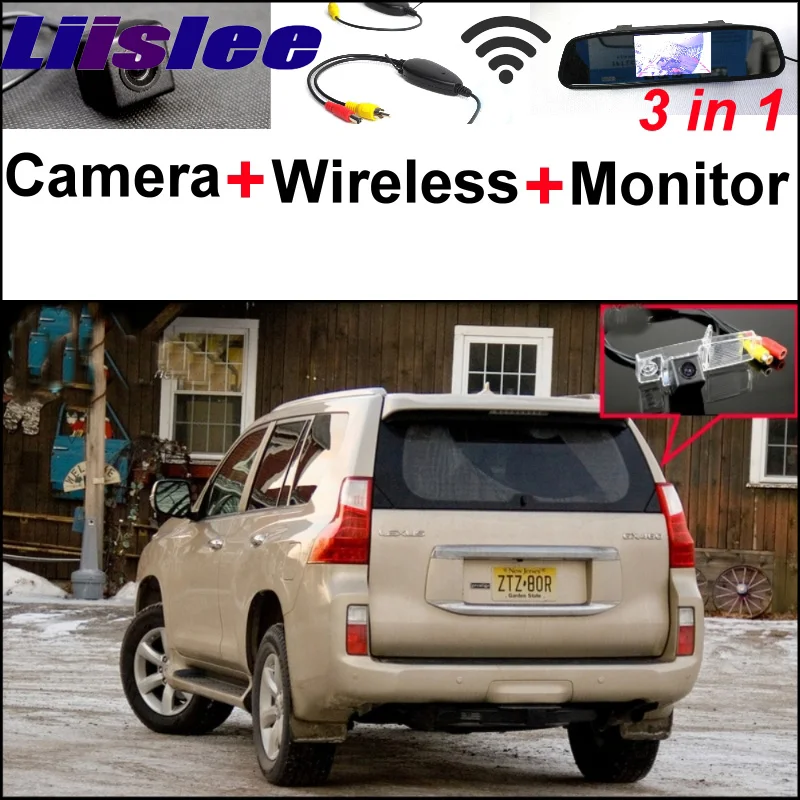 

Special Camera + Wireless Receiver + Mirror Monitor 3 in1 Easy DIY Backup Parking System For LEXUS GX 460 GX460 2009~2015