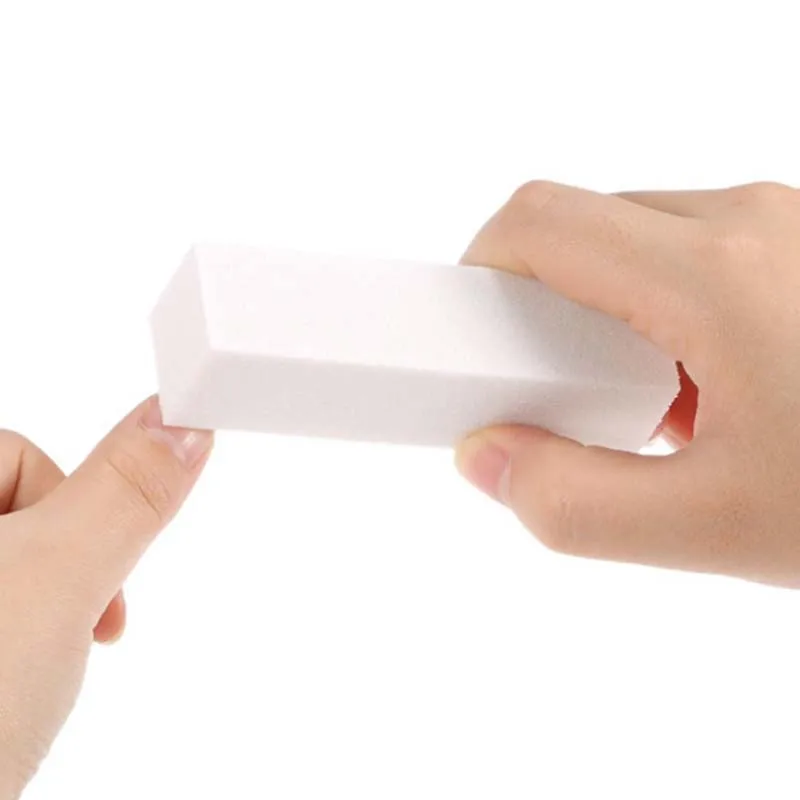 

2Pcs/Lot Sanding Sponge Nail File Buffer Block for UV Gel Nail Polish DIY Nail Art Manicure Pedicure White Nail Buffers File