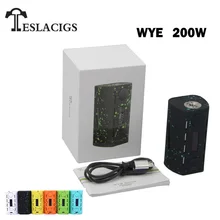 TESLACIGS Tesla WYE 200 Вт коробка мод испаритель для 510 поток Vape 18650 электронная сигарета поддержка RTA RDA RDTA