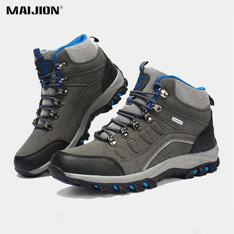 

MAIJION Men Hiking Shoes Waterproof Keep Warm Sneakers Women Outdoor Sneakers Shoes Non-slip Unisex Durable Sport Trekking Shoes