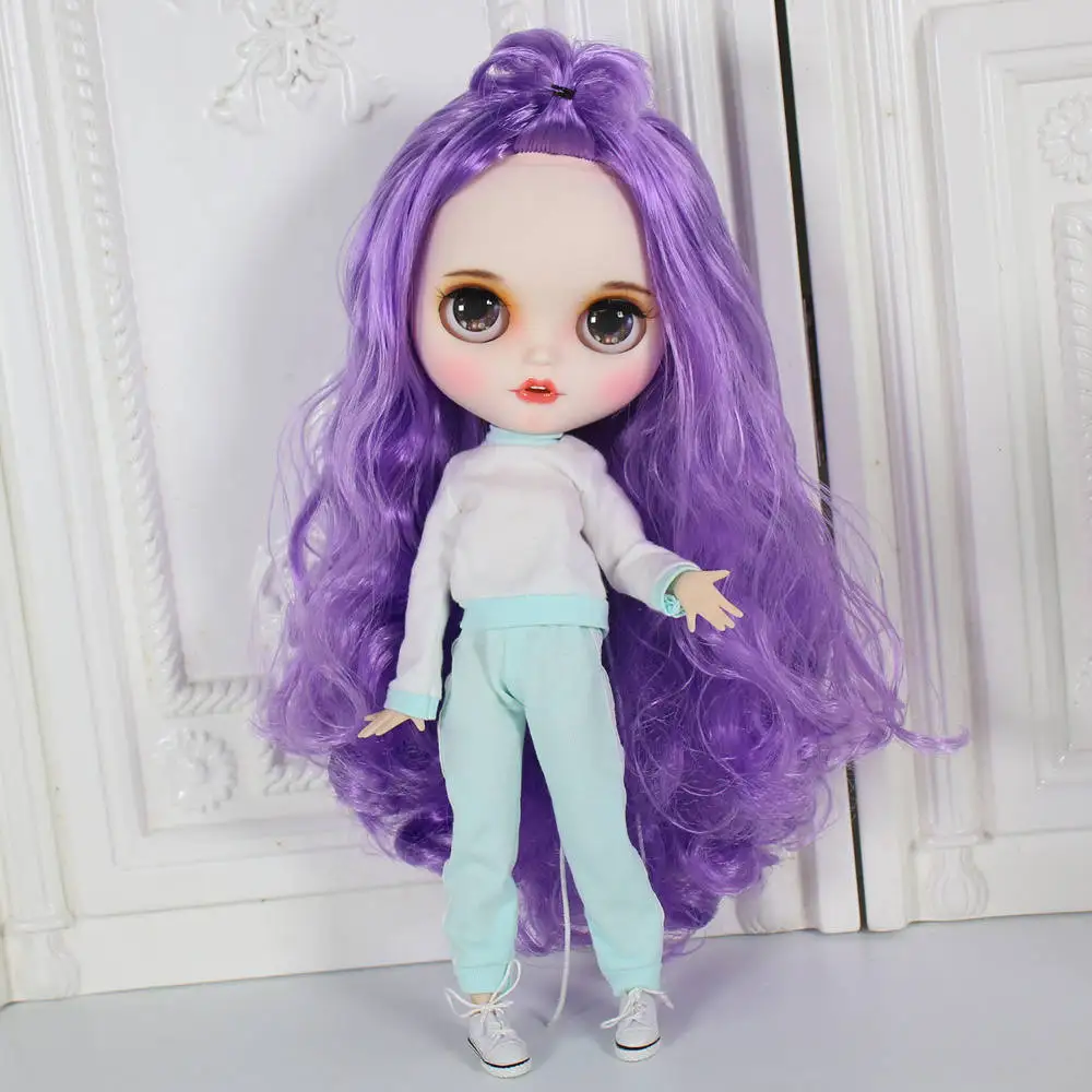 ICY Nude Blyth кукла открытый рот с зубами резные губы матовые лица суставы тела сонные глаза 1/6 bjd, licca, jerryberry, pullip - Цвет: doll clothes shoes