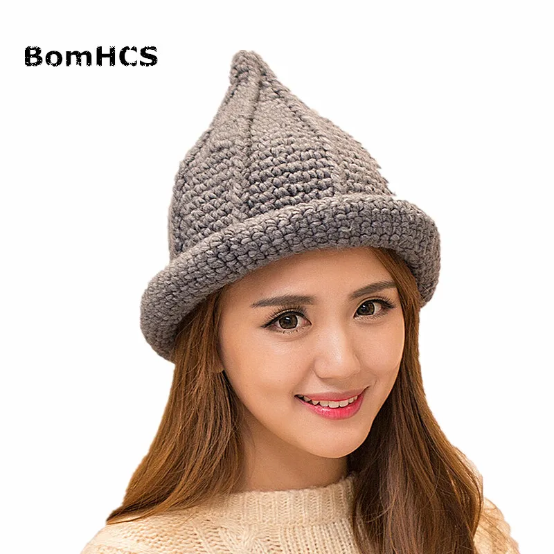 Handmade Beanie Hat Pointy Hat Peaked 