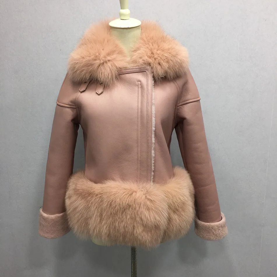 women genuine leather jacket with fur (29)