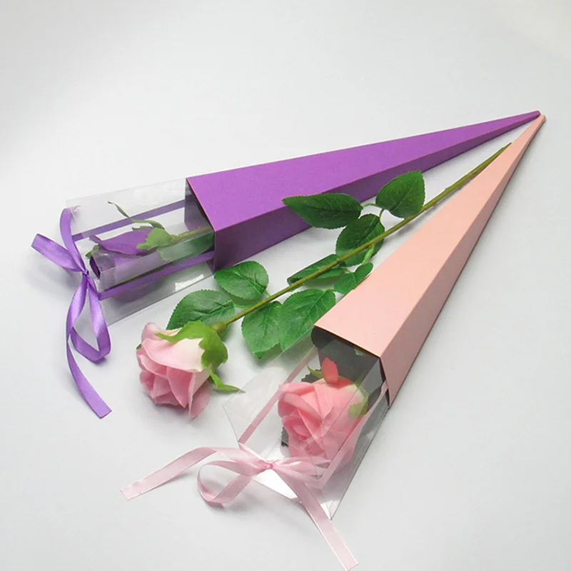 Креативная Подарочная коробка День Святого Валентина Подарочная коробка Одиночная романтическая роза цветок коробка праздник на заказ