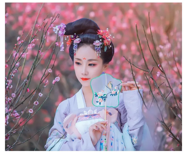 Новое поступление Hanfu Женский танцевальный костюм для сцены одежда для певцов Восточное представление одежда династии Хань фестиваль наряд DC1799