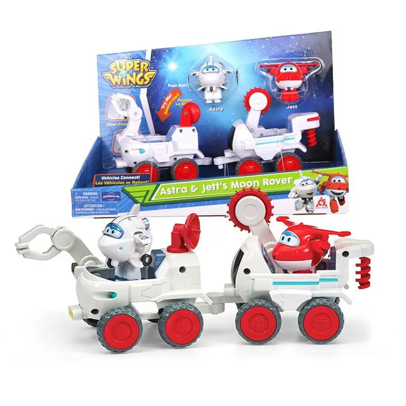 

2pcs Genuine Super Wings 5 Todd&Donnie Dig Rig Transformation robot Astra&Jet Moon Rover Action Figure Jett Christmas gift Toy