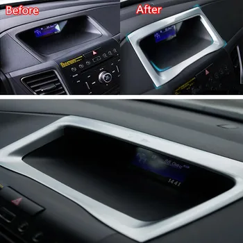 

Car Interior Front Console GPS Navigation Frame Bezel Cover Trim Styling For Honda CRV CR-V 12-15 Car-covers Mouldings