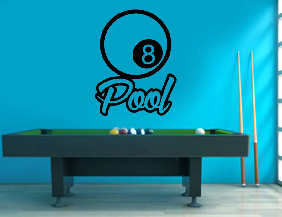 Billiard Pool Wall Decal Vinyl Stickers Snooker Sports Game Home
