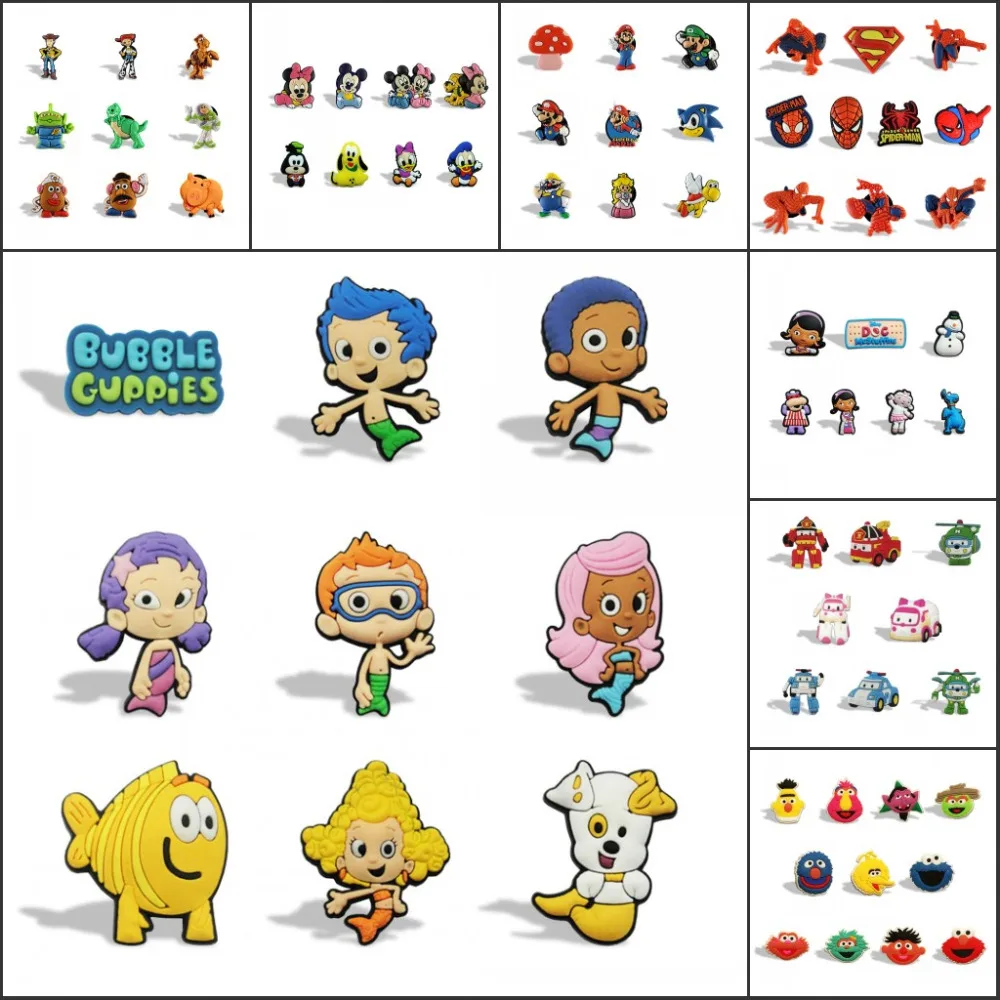 

Mixed 100PCS Hot Cartoon hot sale PVC Fridge Blackboard Magnet Sticker Office Supplies For kids Party Gifts