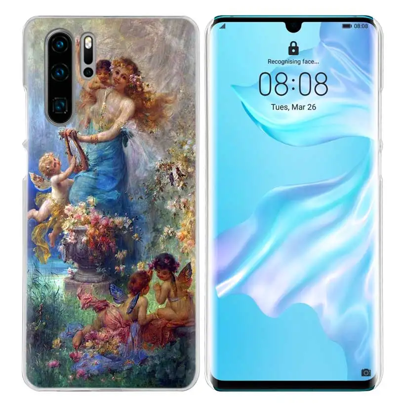 Чехол с рисунком ангела Купидона для huawei P20 P30 P Smart Nova 4 3i P10 P9 P8 mate 10 20 lite Pro Mini жесткий чехол для телефона из поликарбоната