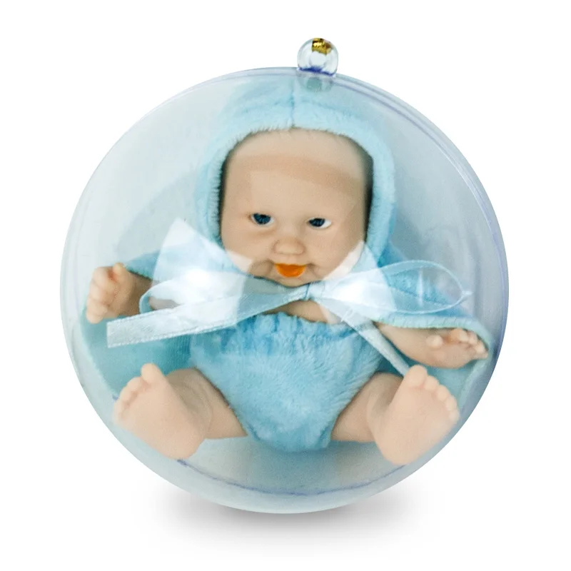 Спящий ребенок ручной работы реалистичные Reborn Bebe кукла мяч игрушка для детей защитная оболочка прекрасный ребенок девочка мальчик куклы силиконовая принцесса - Цвет: 1PCS